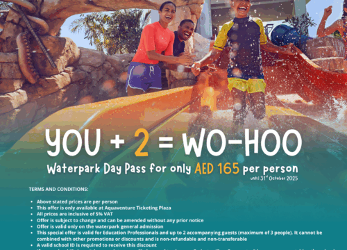 Exclusive Offer for Education Professionals at Aquaventure Waterpark!
